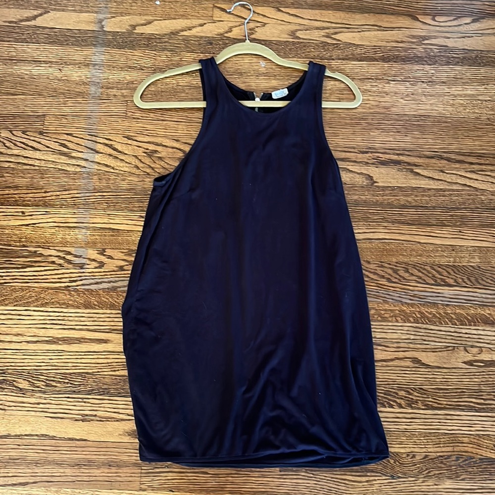Brandy Melville dark navy suede mini dress
